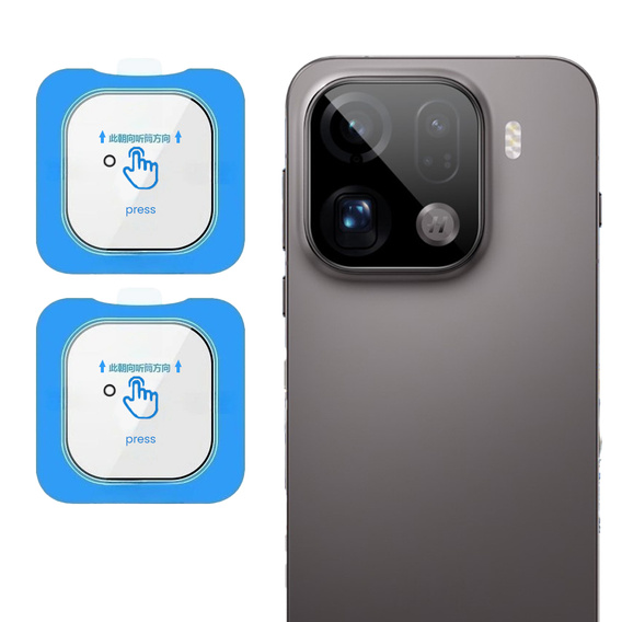 2x tvrzené sklo ERBORD pro fotoaparát Oppo Find X9 Pro