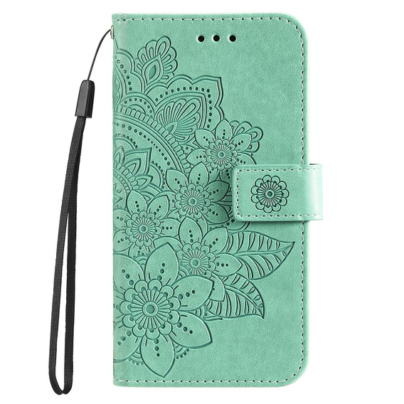 Klopové pouzdro pro Xiaomi Redmi Note 12 4G, Mandala Flower, zelené