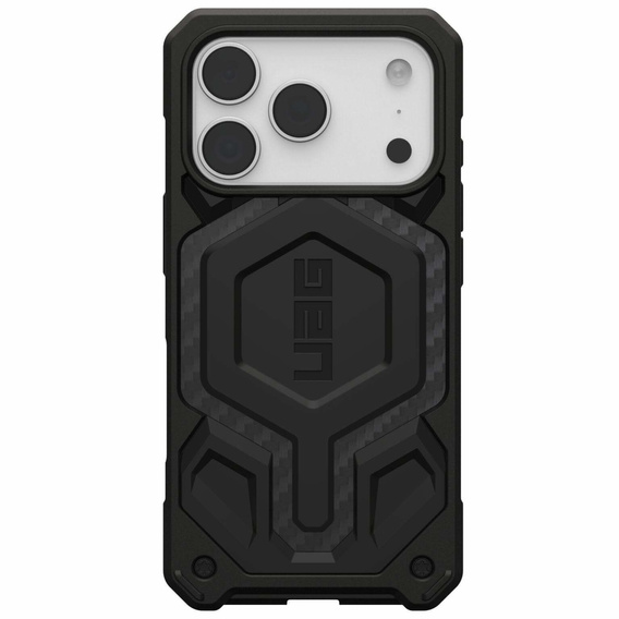 Pouzdro Urban Armor Gear pro iPhone 17 Pro Max, Monarch Pro Kevlar MagSafe, Carbon Fiber