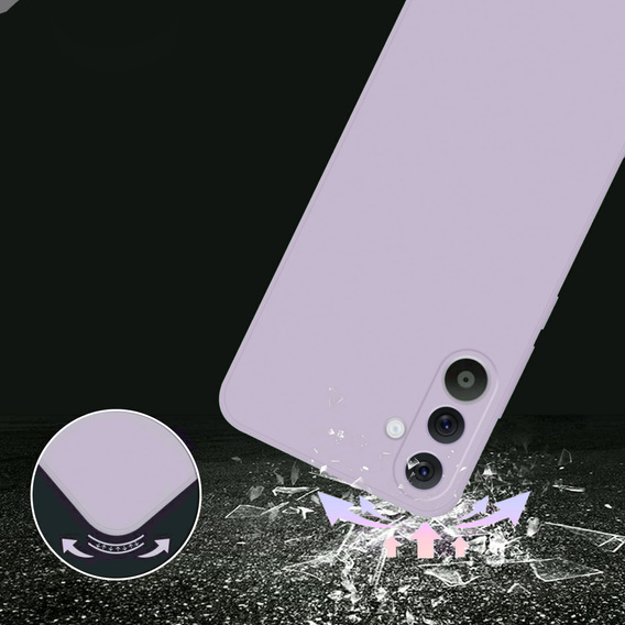 Pouzdro pro Samsung Galaxy A36 5G, Silicone Lite, fialové