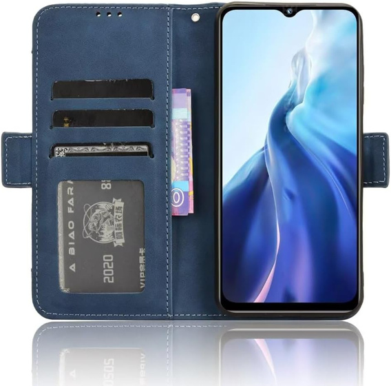 Klopové pouzdro pro Realme Note 70T 4G, Card Slot, námořnicky modré