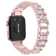 Diamantový náramek pro Xiaomi Smart Band 8 Pro, růžový