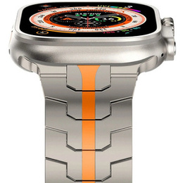 Bransoleta Stainless Segments do Apple Watch 1/2/3/4/5/6/7/8/SE/ULTRA 42/44/45/49MM, Silver