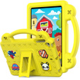 Dětské pouzdro pro iPad mini 7.9" 2019/2015/2014/2013/2012 (5/4/3/2/1 gen.), Cute Patterns, se stojánkem, žluté