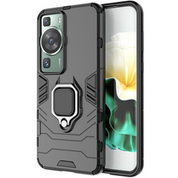 Pouzdro pro Huawei P60 / P60 Pro, Kickstand Ring, černé