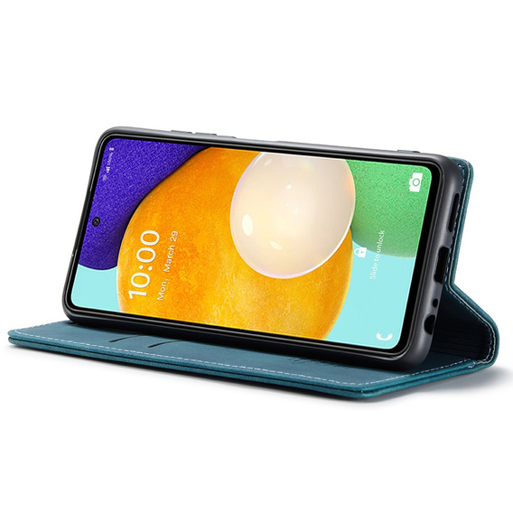 Pouzdro CASEME pro Samsung Galaxy A53 5G, Leather Wallet Case, zelené