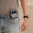 Pancéřové pouzdro pro Samsung Galaxy Z Flip 4 5G, Dexnor Clip Holder, tmavě modré