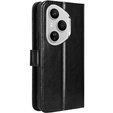Klopové pouzdro pro Honor 400 Pro 5G, Crazy Horse Wallet, černé