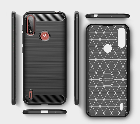 Pouzdro pro Motorola Moto E7 Power / E7i Power, Carbon, černé