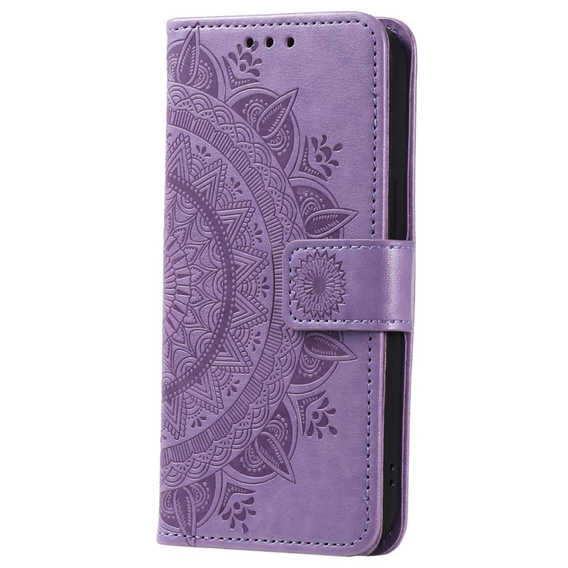 Klopové pouzdro pro Samsung Galaxy A35 5G, Mandala, fialové