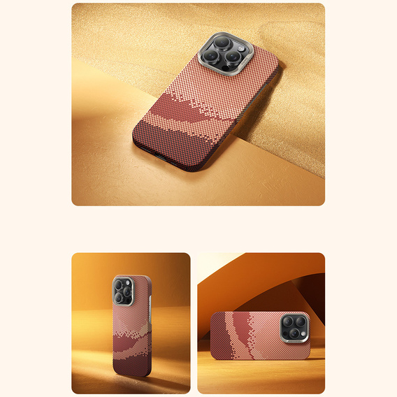 Pouzdro Benks Magnetic Golden Tide Kevlar 600D pro iPhone 16 Pro