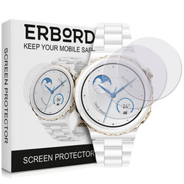 3x ERBORD Hydrogelová fólie pro Huawei Watch GT 3 Pro 43mm