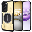 Pouzdro pro Realme 14X / Realme C75, s magnetickou fólií, transparentní / černé