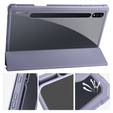 Pouzdro pro Samsung Galaxy Tab S7 Plus / Tab S7 FE, Smartcase Hybrid, se slotem na stylus, fialové