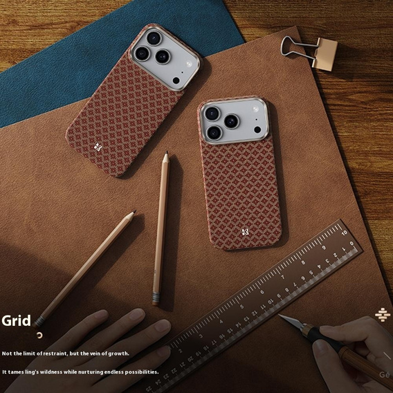 BENKS C1 Kevlar Aramid Fiber pouzdro pro MagSafe pro iPhone 17 Pro