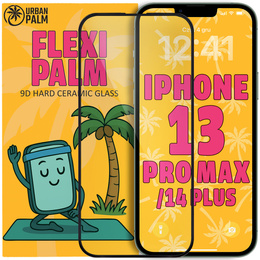 Keramické sklo 9D Flexi Palm pro iPhone 13 Pro Max / 14 Plus