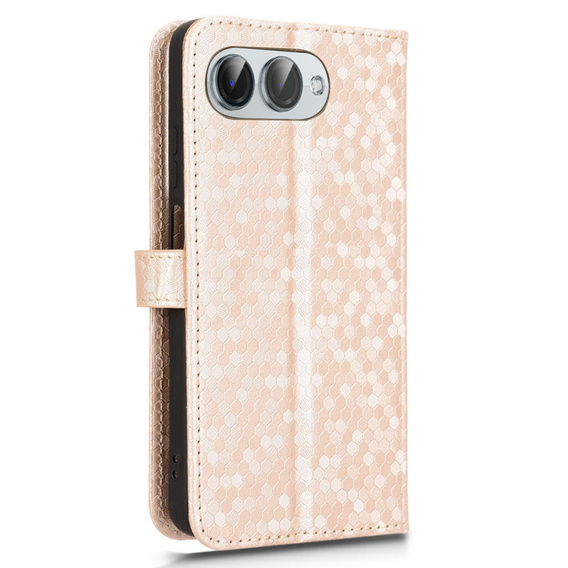 Flipové pouzdro pro T Phone 3 5G, Wallet Rhombus, zlaté
