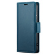 Pouzdro pro Xiaomi Redmi Note 14 Pro+ 5G / Xiaomi Poco X7 5G / Xiaomi Redmi Note 14 Pro 5G, ERBORD Glossy Litchi, flipová peněženka, modré
