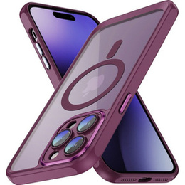 Pouzdro pro iPhone 14 Pro Max, ERBORD Impact Guard, MagSafe, kaštanové
