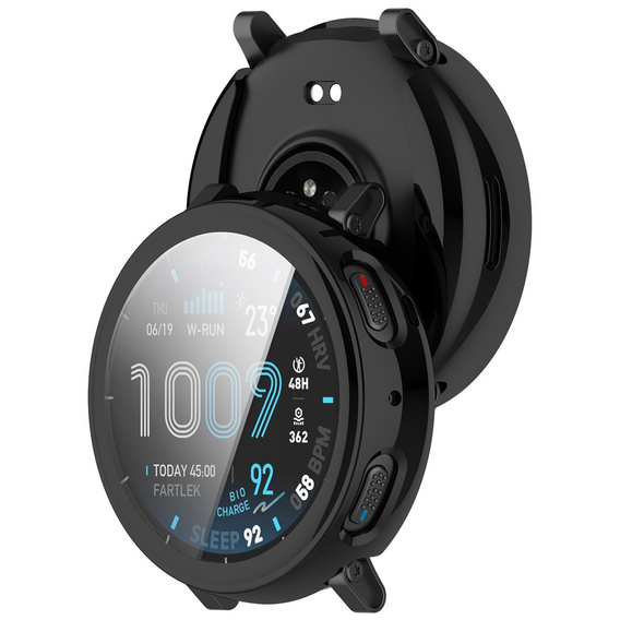 2v1 Pouzdro s krytem displeje pro Amazfit Active Max, černé