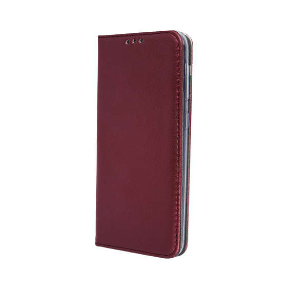Klopové pouzdro pro Oppo Reno 11F 5G, Smart Magnetic, kaštanové + 9H sklo 