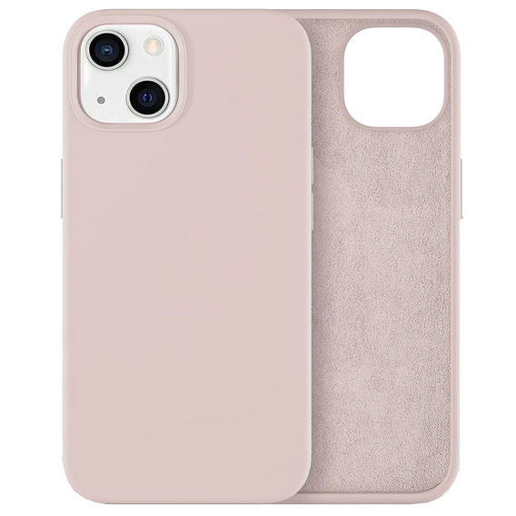 Pouzdro pro iPhone 14, Silicone Lite, růžové