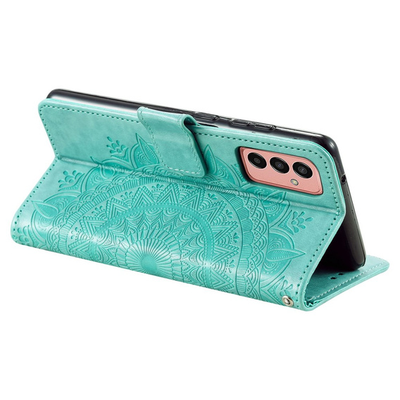 Klopové pouzdro pro Samsung Galaxy A14 4G/5G, Mandala, zelené