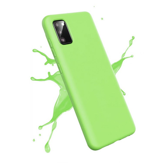 Pouzdro pro Samsung Galaxy A02s, Silicone Lite, světle zelené