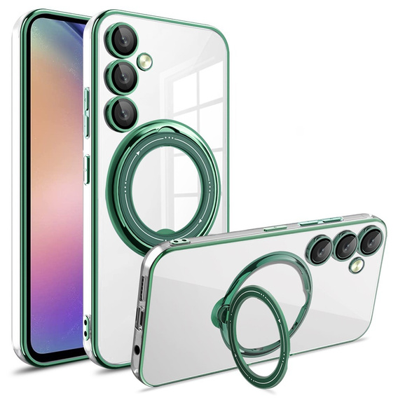 Magnetické pouzdro pro Samsung Galaxy A36 5G, pro MagSafe, zelené