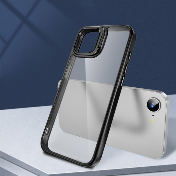 Pouzdro pro Iphone 16E, Kickstand Frame, transparentní / černé