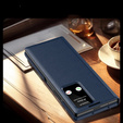 Flipové pouzdro pro Samsung Z Fold5 5G, Smart View Wallet, námořnicky modré