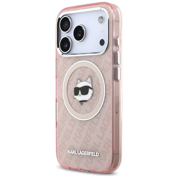 Pouzdro na telefon Karl Lagerfeld IML Choupette Head Logo MagSafe pro iPhone 17 Pro Max