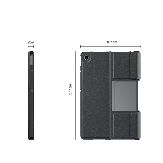 Pouzdro + klávesnice Lenovo Tab Plus, černé