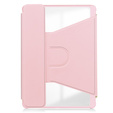 Pouzdro s klávesnicí pro iPad Pro 11" 2024 (5 gen.), Rotary 360° Leather, růžové