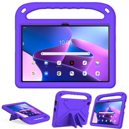 Dětské pouzdro pro Lenovo Tab M10 10.1 Gen 3, dětské pouzdro s rukojetí, fialové