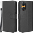 Klopové pouzdro pro Oppo Reno8 T 4G, Wallet Smart Magnet, černé