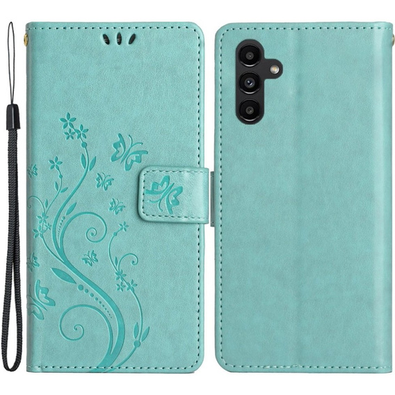 Klopové pouzdro pro Samsung Galaxy A14 4G/5G, Mandala Flower, zelené