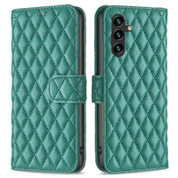 Klopové pouzdro pro Samsung Galaxy A56, Wallet, BINFEN COLOR, zelené