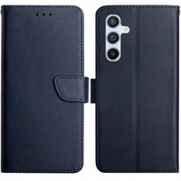 Flipové pouzdro Split Leather Wallet pro Samsung Galaxy A25 5G, Split Leather Wallet, modré