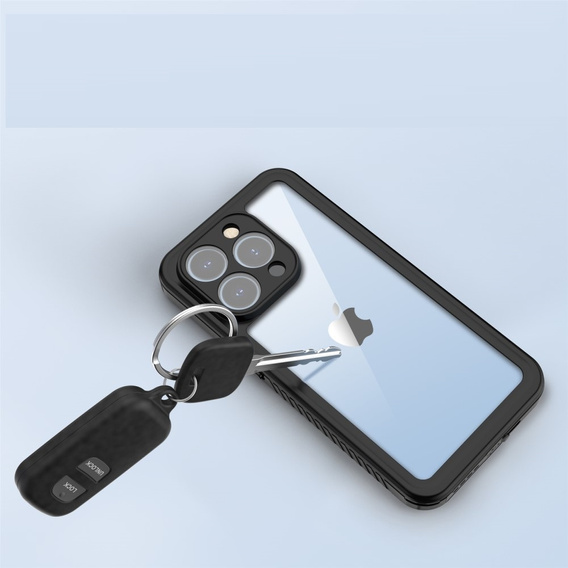 Vodotěsné pouzdro IP68 pro iPhone 15 Pro, černé