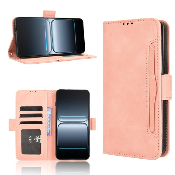 Klopové pouzdro pro OnePlus Nord 5, Card Slot, růžové