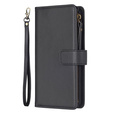 Klopové pouzdro pro Xiaomi Redmi 13C / Poco C65, Wallet Zipper Pocket, černé