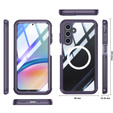 Pouzdro pro Samsung Galaxy A16, Shockproof, se sklem, pro MagSafe, fialové