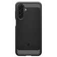 Pouzdro Spigen pro Samsung Galaxy A16 4G/ 5G, Rugged Armor MagSafe, černé + tvrzené sklo 9H