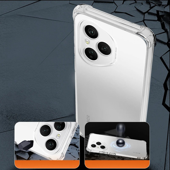Pouzdro pro Honor 400 Pro 5G, Dropproof, průhledné