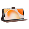 Klopové pouzdro pro Huawei Nova Y91 4G, Card Slot, hnědé