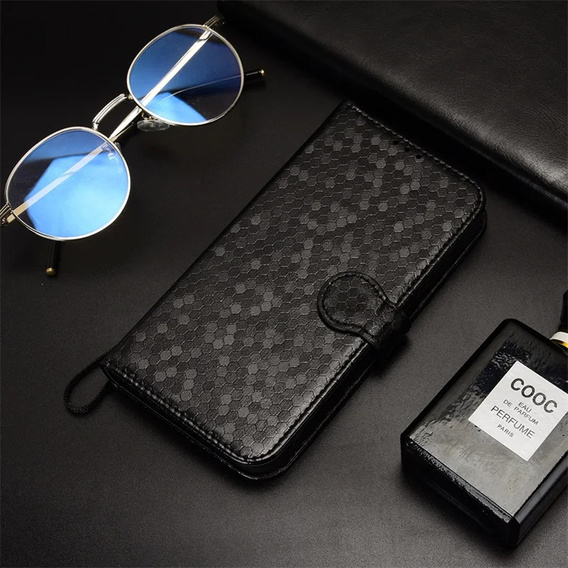 Flipové pouzdro pro ASUS ROG Phone 8 Pro, Wallet Rhombus, černé