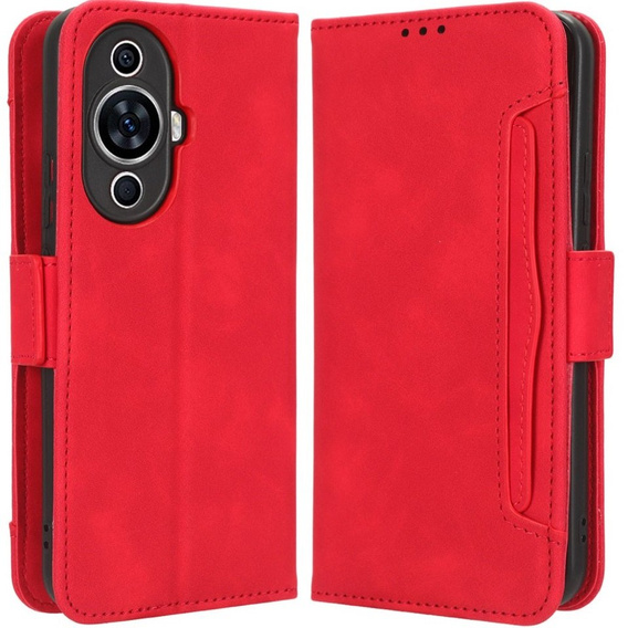 Klopové pouzdro pro Huawei Nova 11 Pro, Card Slot, červené