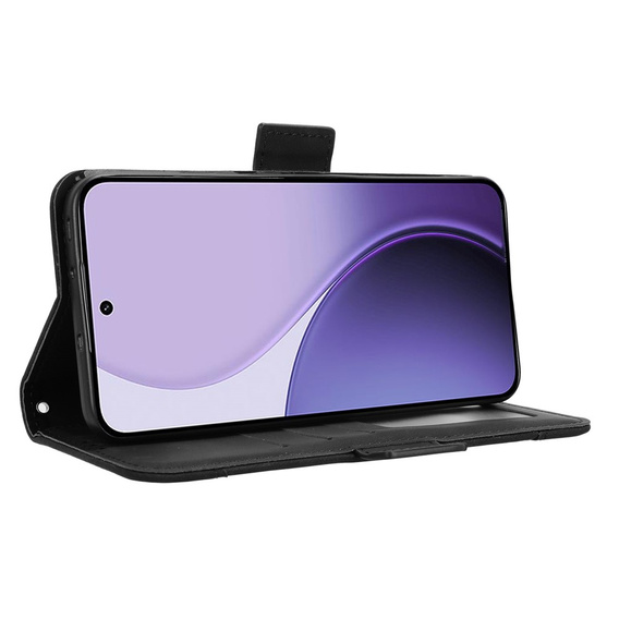 Klopové pouzdro pro Oppo Reno 14, slot na karty, peněženka, černé