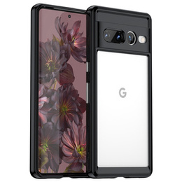 Pouzdro pro Google Pixel 7 Pro 5G, Fusion Hybrid, s ochranou fotoaparátu, transparentní / černé